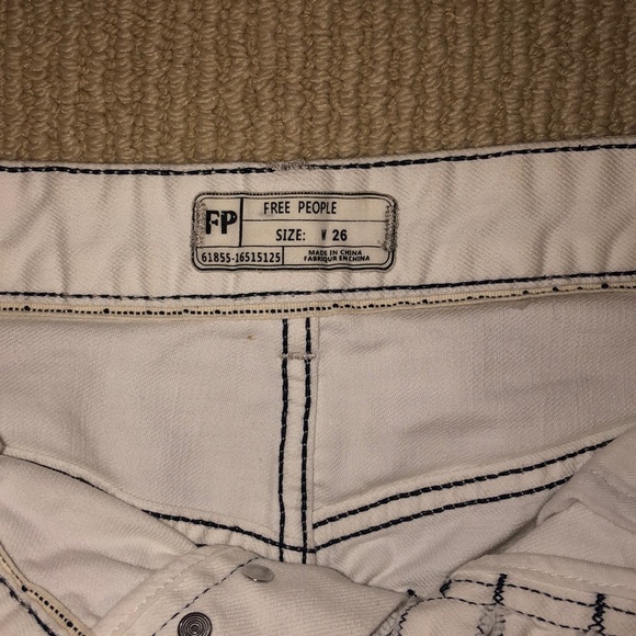 White Jean Shorts - Picture 3 of 5